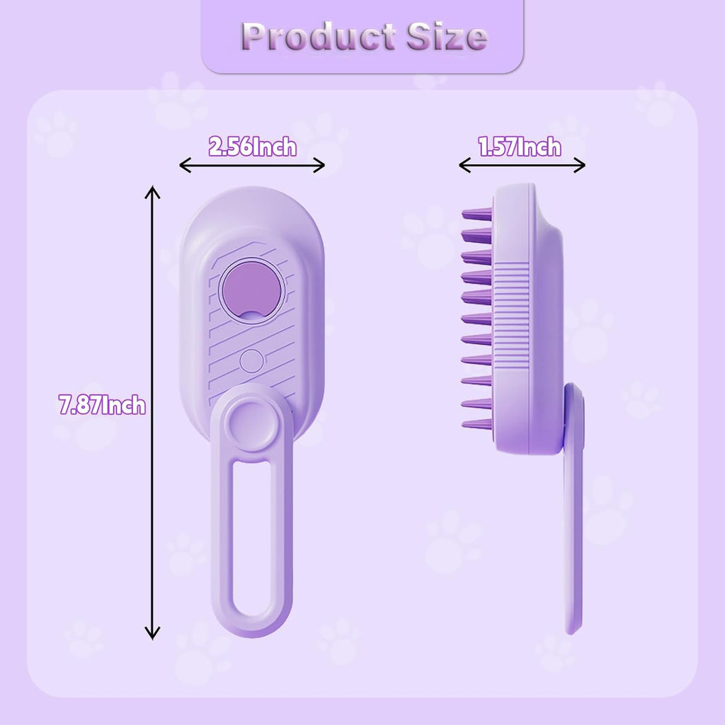 3-in-1 Steam Pet Grooming Brush