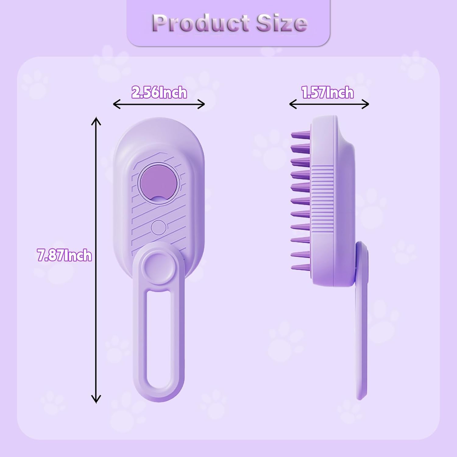 3-in-1 Steam Pet Grooming Brush