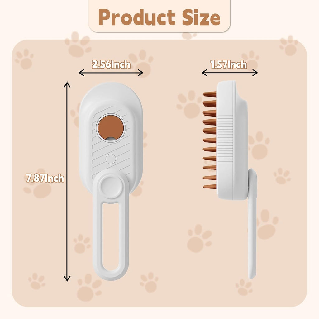 3-in-1 Steam Pet Grooming Brush