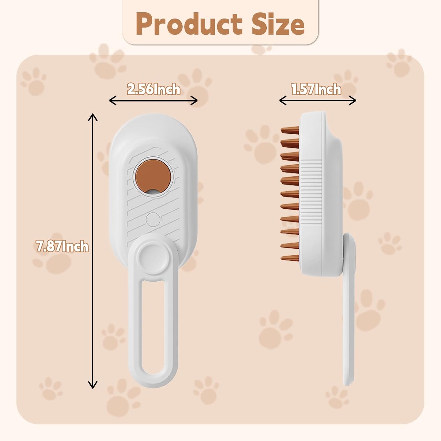 3-in-1 Steam Pet Grooming Brush