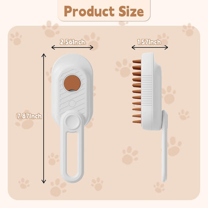 3-in-1 Steam Pet Grooming Brush