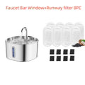 Stainless Steel Cat Water Fountain 2.2L