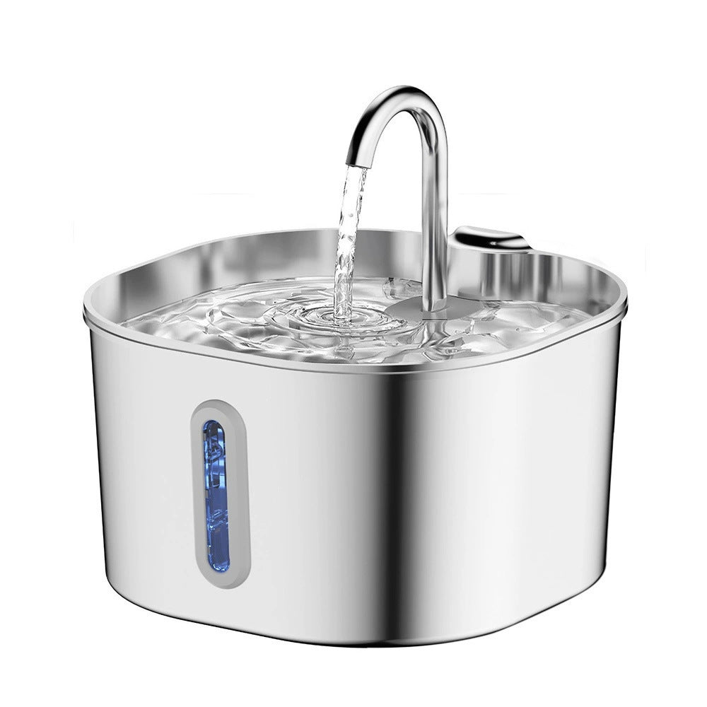Stainless Steel Cat Water Fountain 2.2L